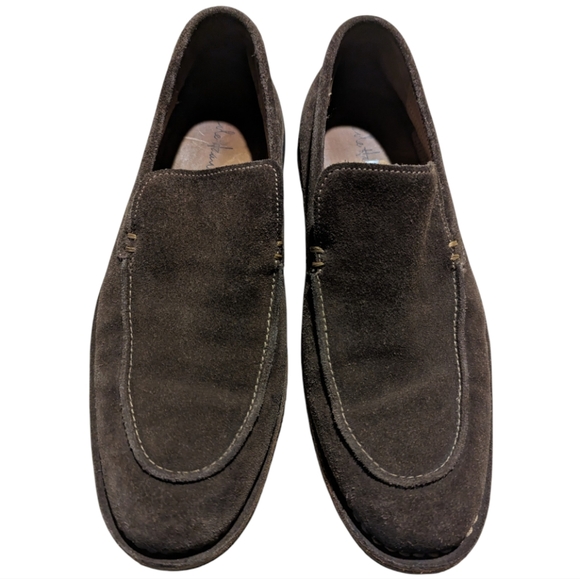 Cole Haan Venetian Suede Leather Slip-on Loafer VINTAGE Brown Travel Comfort VTG - Picture 8 of 9